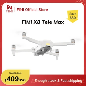 FIMI X8 Tele Max nuovo drone Telecamera grandangolare Zoom ibrido 30x Portata 20KM 4K 60fps Gimbal a 3 assi GPS AI Video super notturno