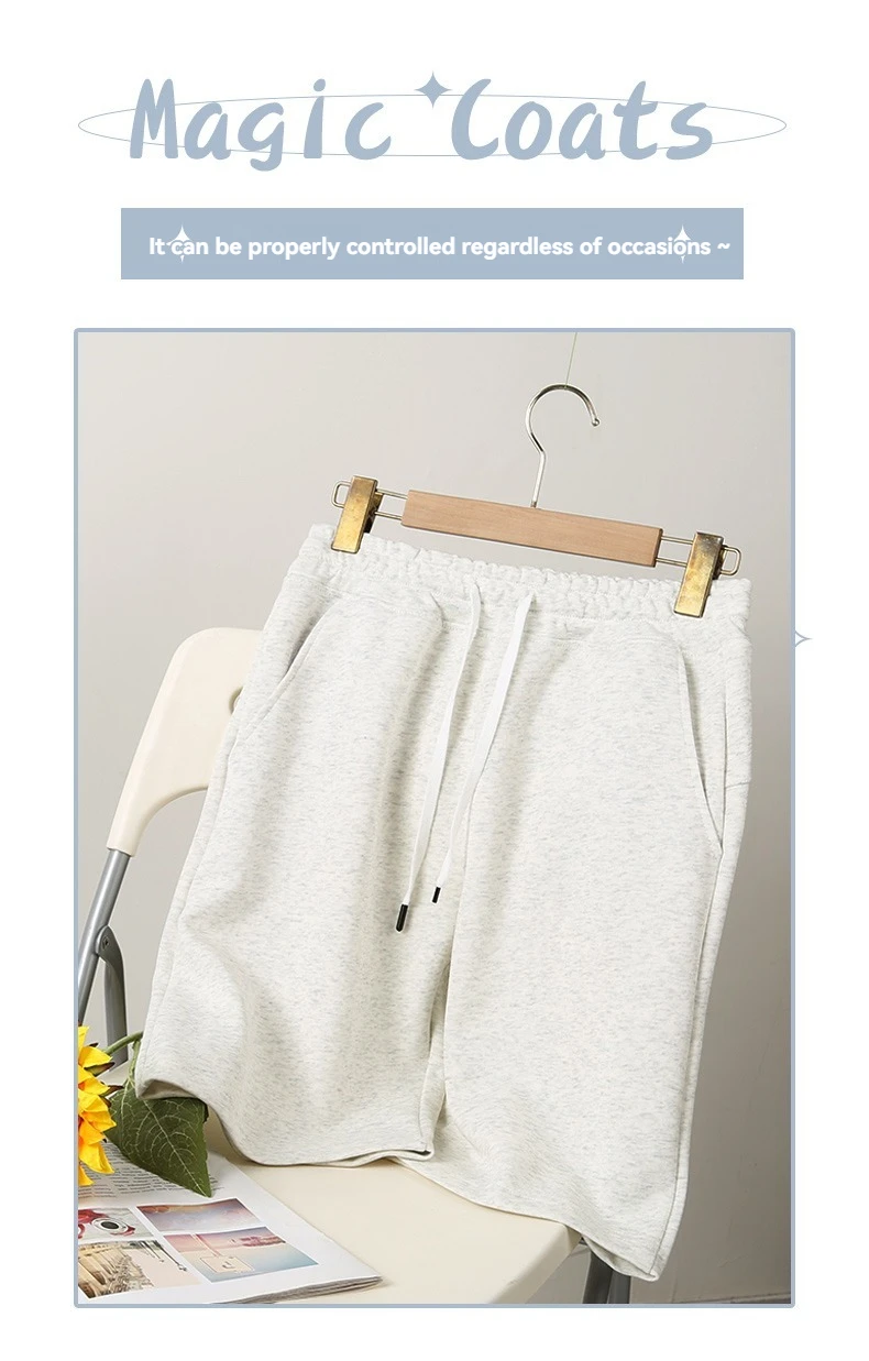 Fashionable Ultra-thin Cotton Neutral Capris Comfortable Versatile For Outdoor Training Loose and Breathable Shorts For Sports