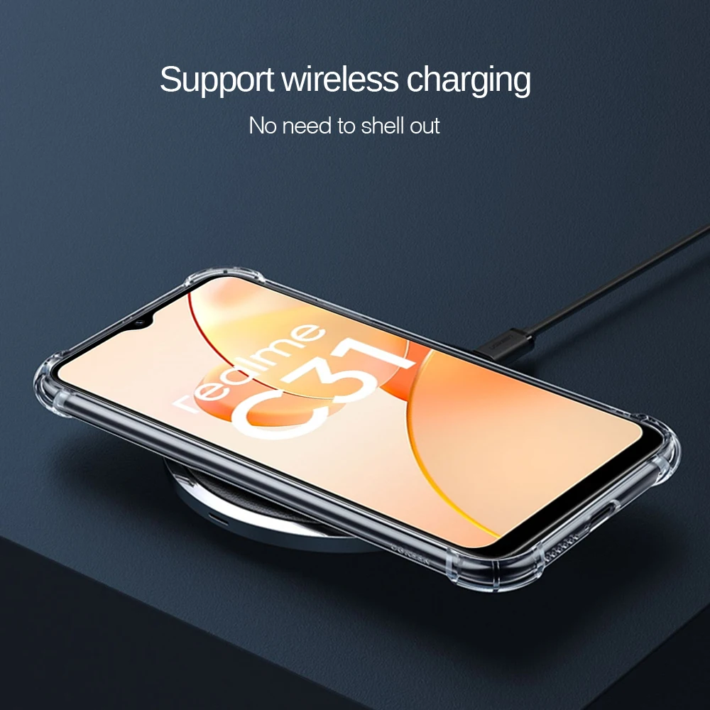 Clear Case For Realme C31 4G Soft Silicone Cover Transparent Funda RealmI C31 c 31 31c Realmec31 Anti-fall Shell Coques 6.5inch phone case phone protector cover