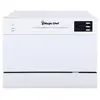 Portable Energy Star Countertop Dishwasher 6 Plate Dish Washer White Stainless Steel Interior Easy Setup Quick Kit with 6 Wash 1