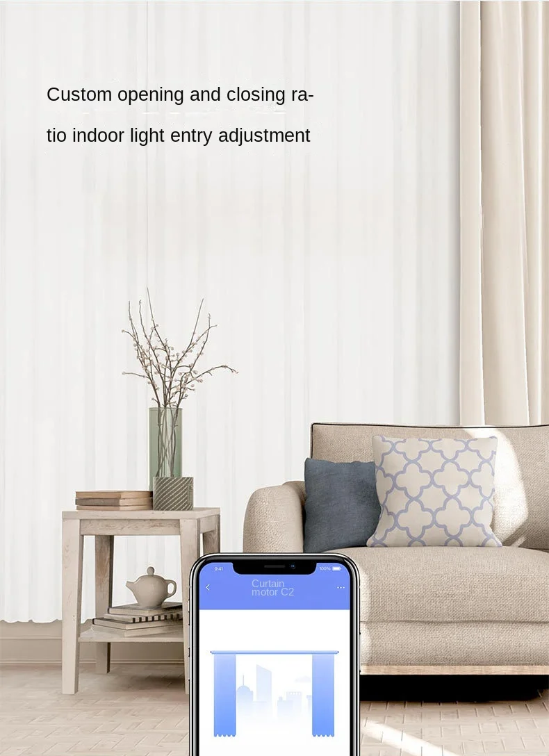 Smart Curtain Motor C2 Zigbee Electric Track Automatic Track High Torque Motor R
