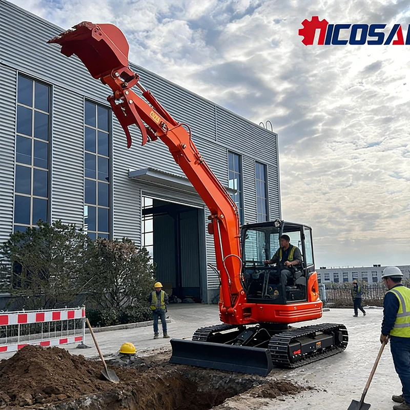 Mini excavator 3.5 tons EPA Euro 5 other engine crawler excavator farm use 2 tons household excavator