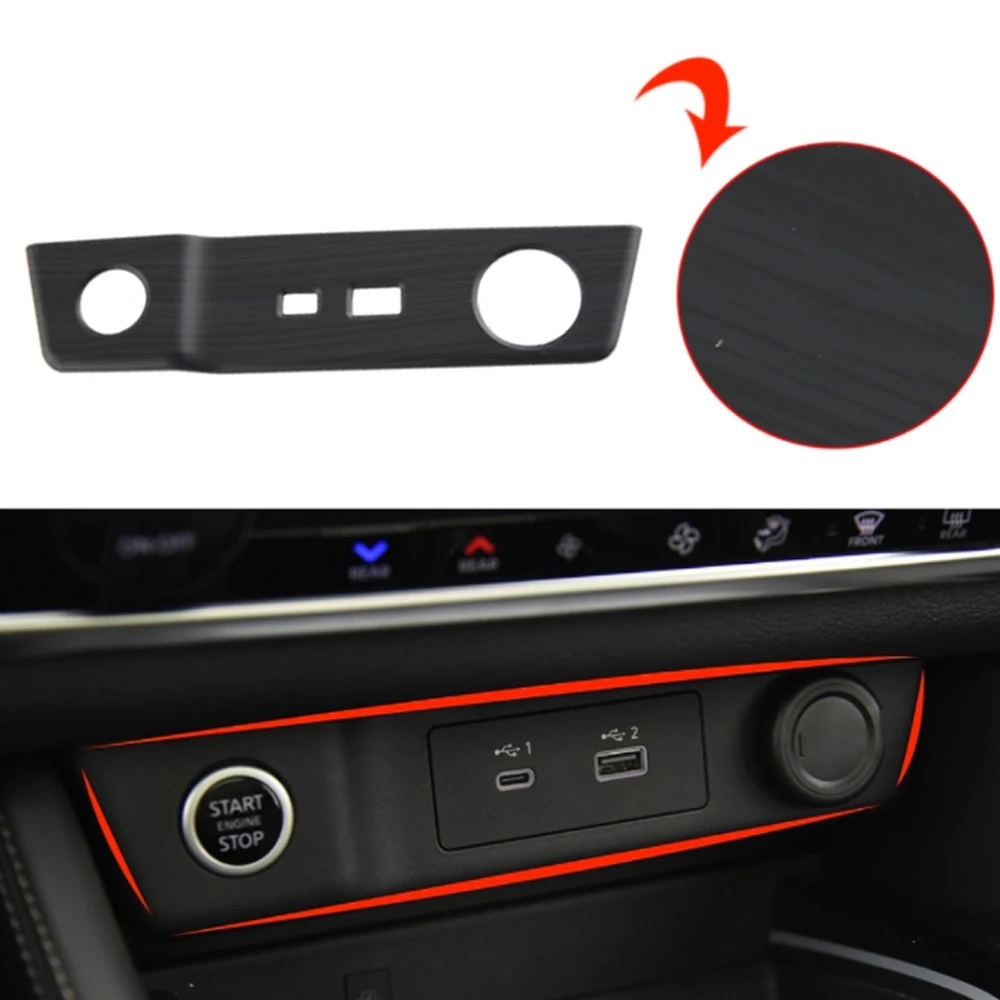 

1PCS Console Cigarette Lighter Panel ABS Suitable for Nissan Qashqai J12 2023-2024/Nissan X-Trail Rogue 2021-2022
