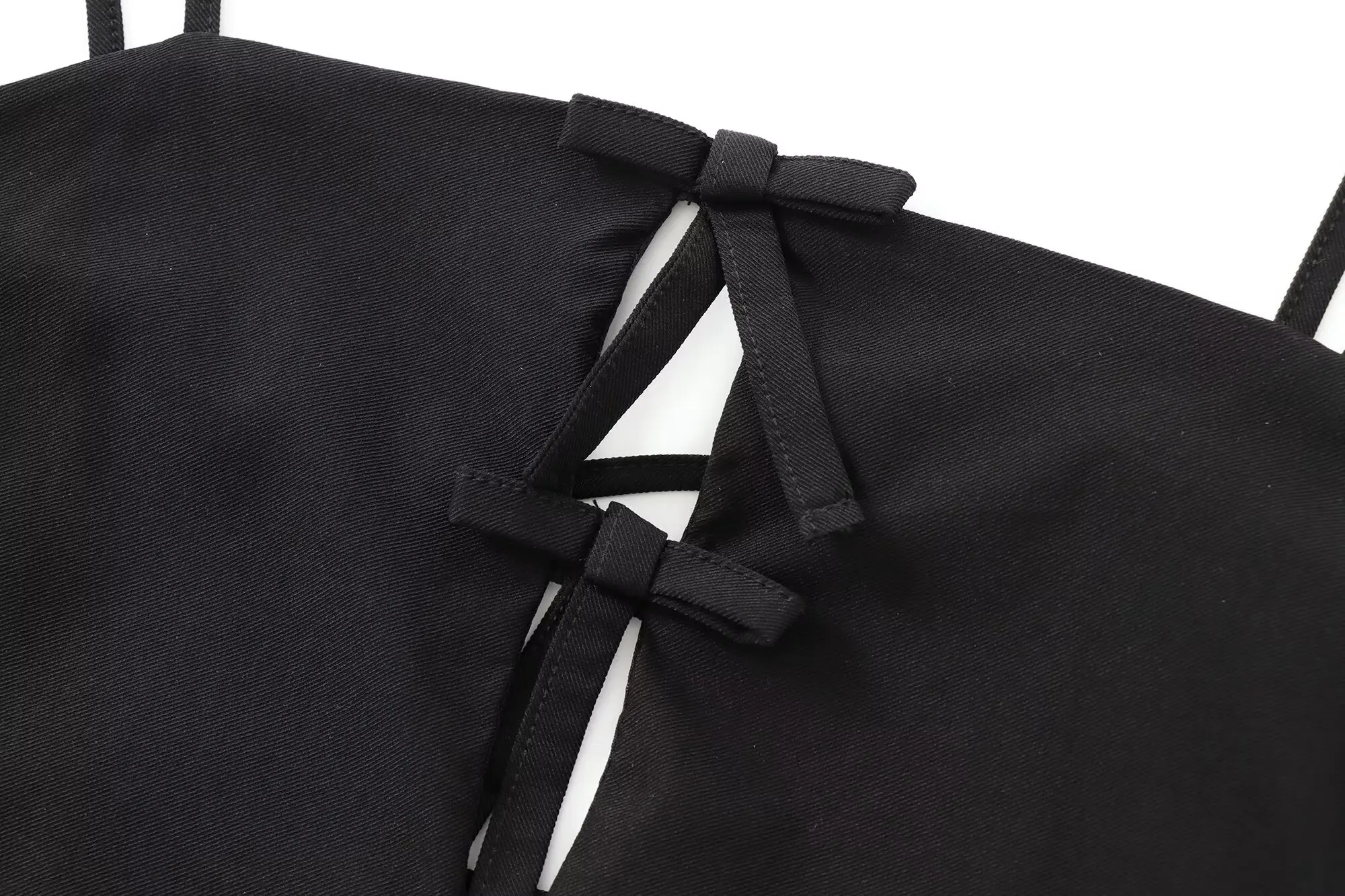 2024 Autumn New Fashion Women's European and American Style Backless Temperament Sleeveless Slim Suspender Short Dress 6