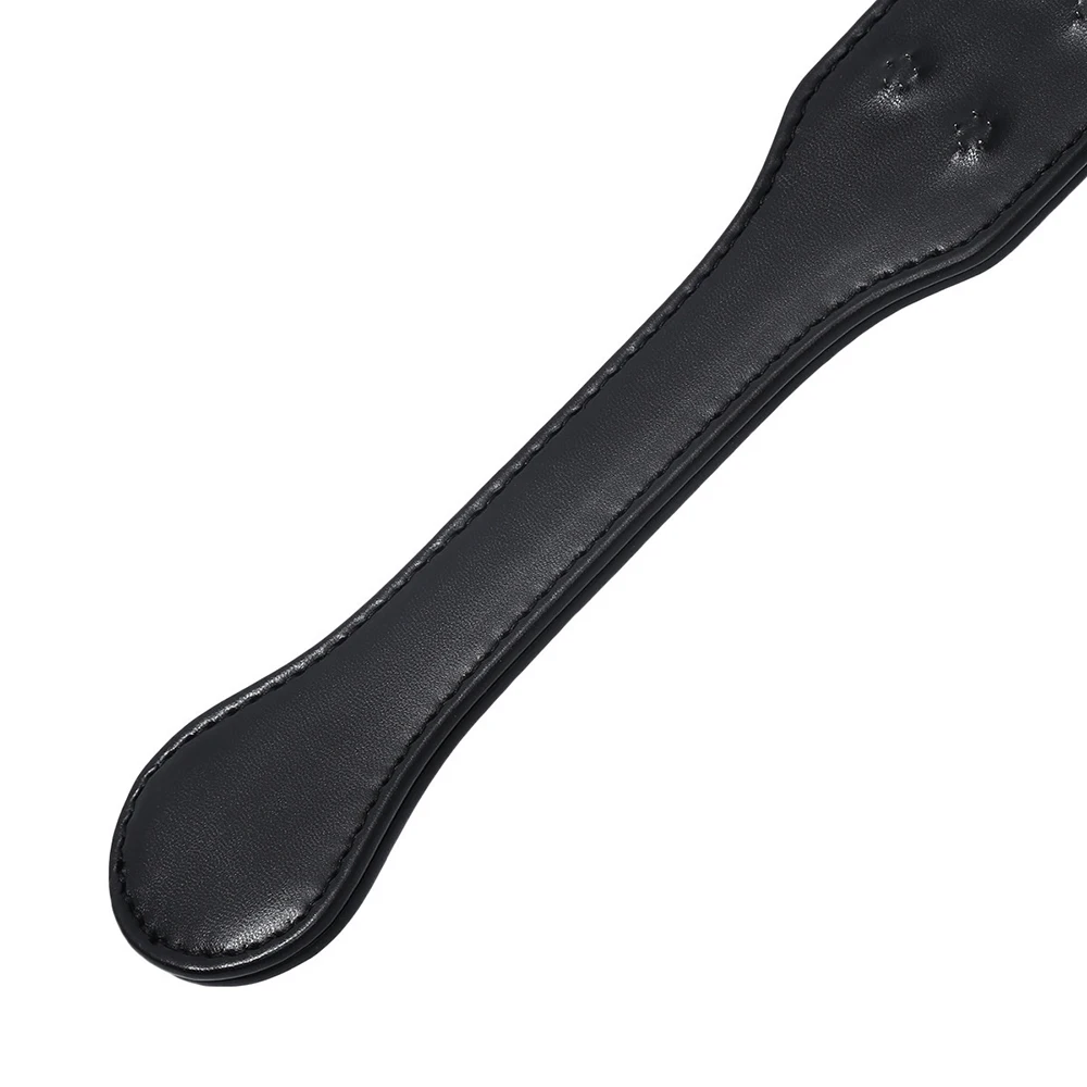 32CM Enhance Pain Stainless steel Spikes PU Leather Spanking Paddle Slapper Whip for Horse Training 6