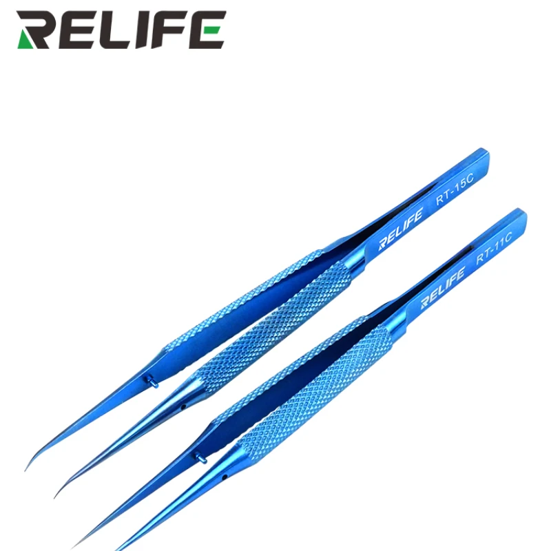Titanium Alloy Tweezers Professional Maintenance Tool 0.15mm Edge Precision Fingerprint Tweezers Apple Main Board Copper Wire precision tweezers,tweezer tool