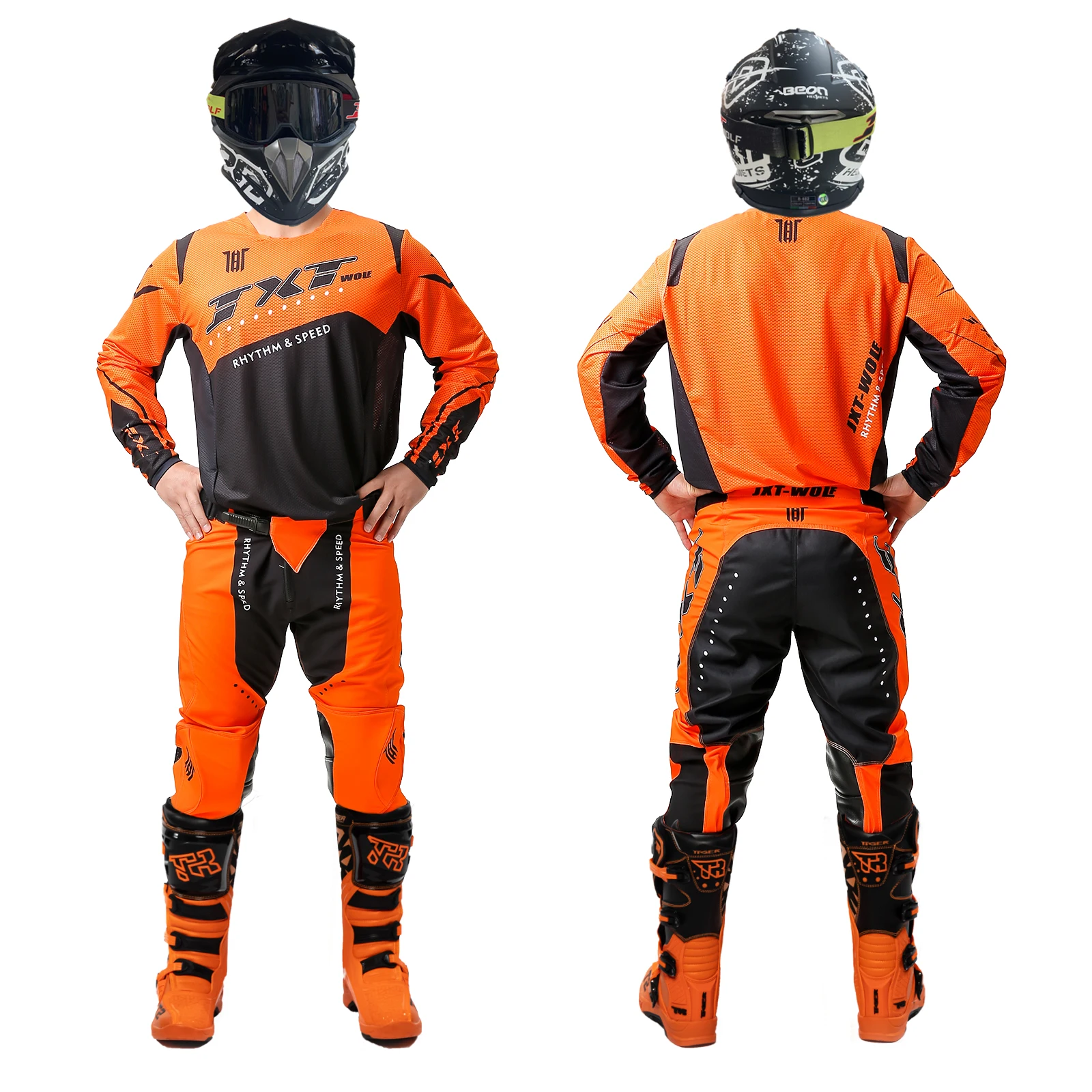 JXT WOLF adult off-road cycling suit breathable comfort built-in protective fall professional cycling clothing