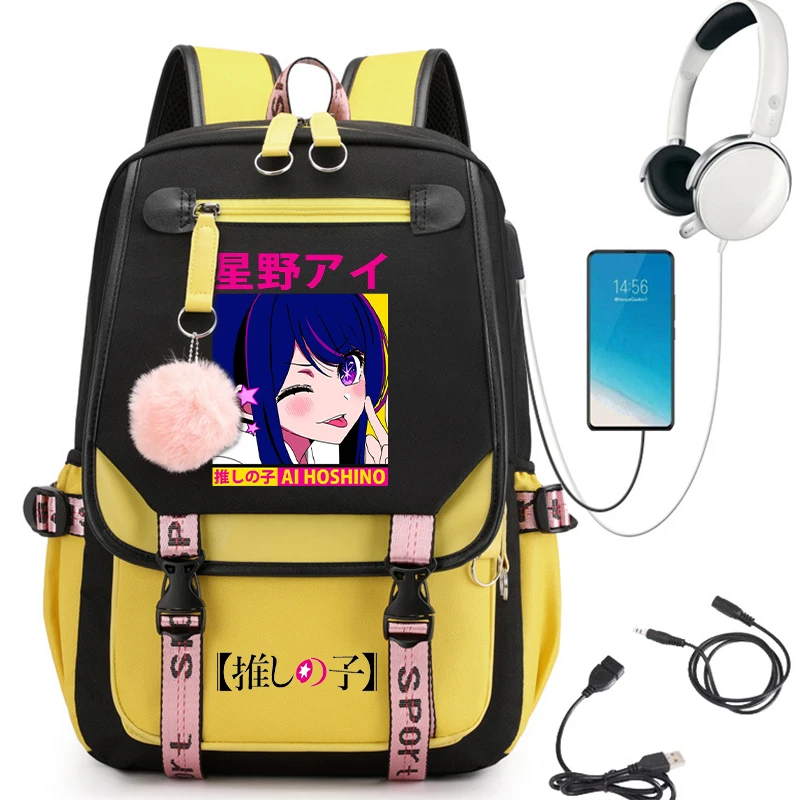 

Аниме Ai Hoshino Oshi Wink рюкзак для отдыха Kawaii студент начальной школы сумки для книг для девочек-подростков рюкзак для путешествий