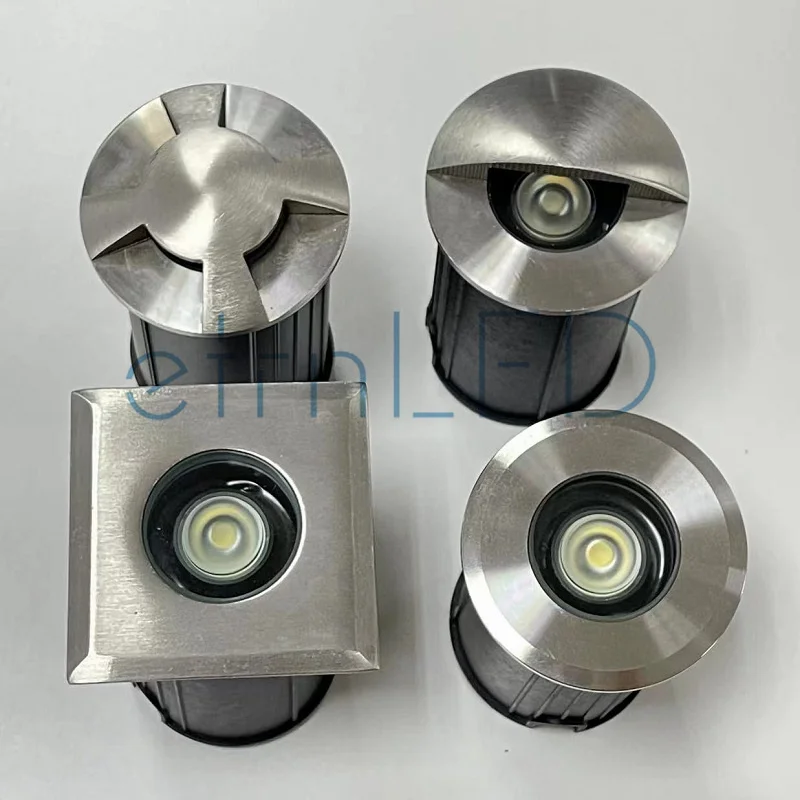IP68 Waterproof Led Underground Light Outdoor Terrace Spot 12V RGB Garden Decoration Dimmable Recessed Floor Deck Lamp 3W DMX512