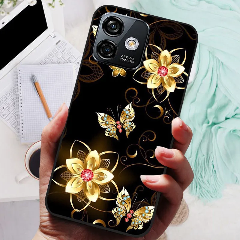 Soft TPU Silicone Shockproof Phone Case Bumper - 6.52 Protective Cover