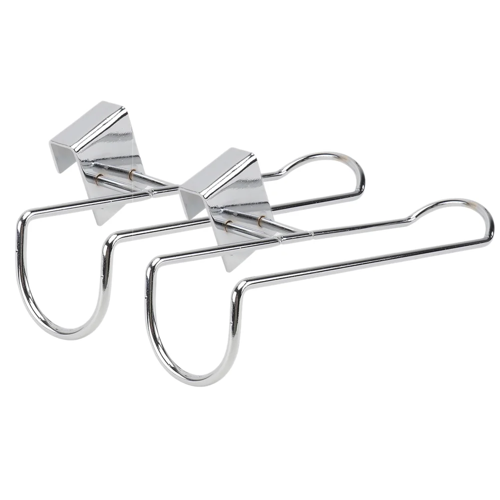 2 Pcs Ice Cube Tray Skate Rack Skates Display Stand Holder Shoe Hanger Stake Roller Silver