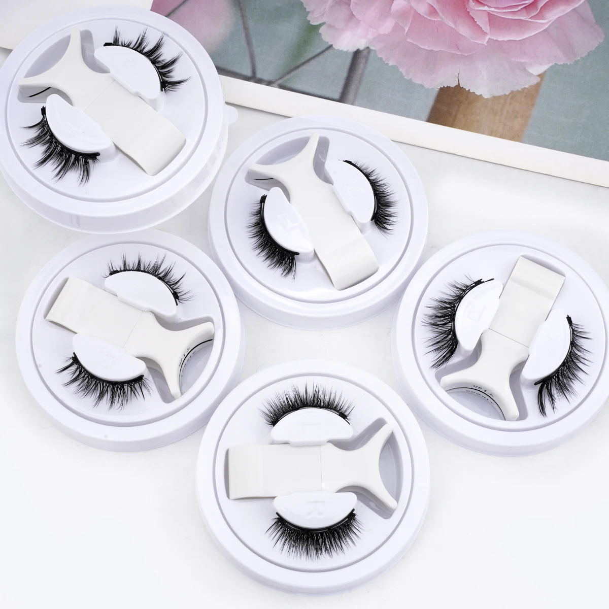 Fake Eyelashes 5 Pairs Magnetic Lashes Set