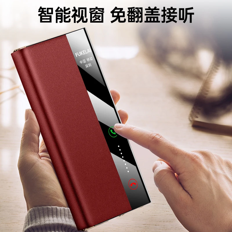 Magnetic Luxury Leather Phone Case with Rotating Kickstand Cover