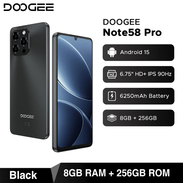 DOOGEE Note 58 Pro 256GB/32GB スマートフォン2台組 Embrace the Future with the DOOGEE Note 58 Pro – doogee.com