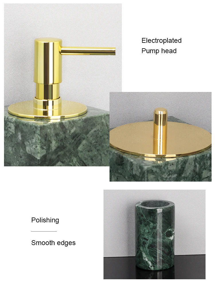 Indian Green Marble Bathroom Set image 8