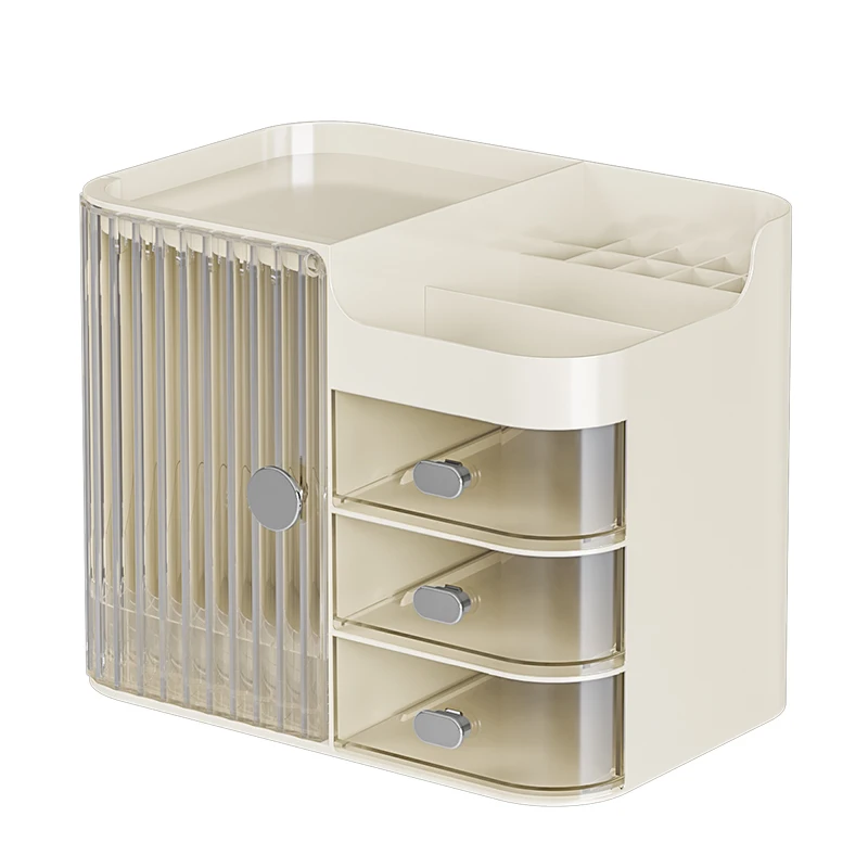 Description Picture 5 of itemAdvanced Cosmetics Storage Box, Dressing Table, Skincare Shelf, Organizing Box, Desktop Dustproof Makeup Box, PP+PET Material