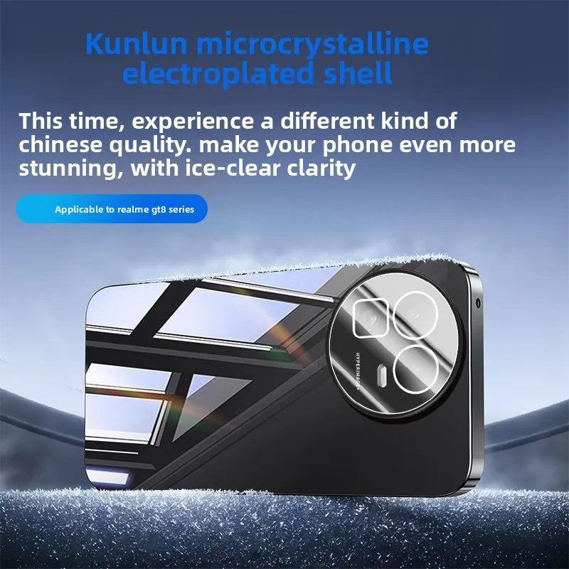 Premium Electroplating Ice Crystal Anti-Drop Shockproof Phone Case with Lens Protector