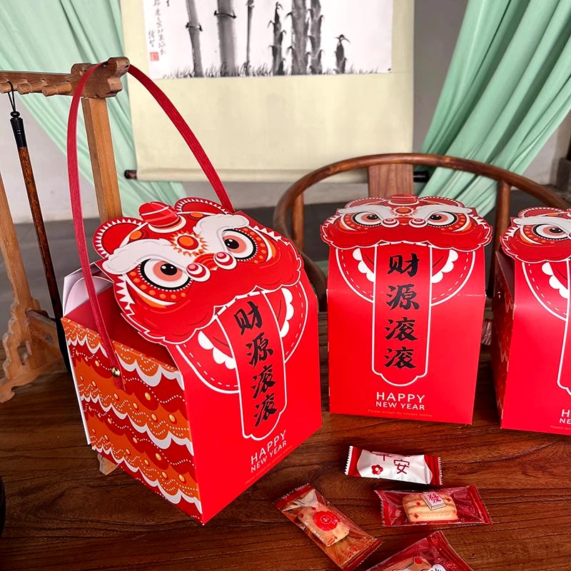 ヨハク　2025　NEW YEAR BOX 10Pcs 2025 Chinese new year Gift Box,Snake year Candy Box