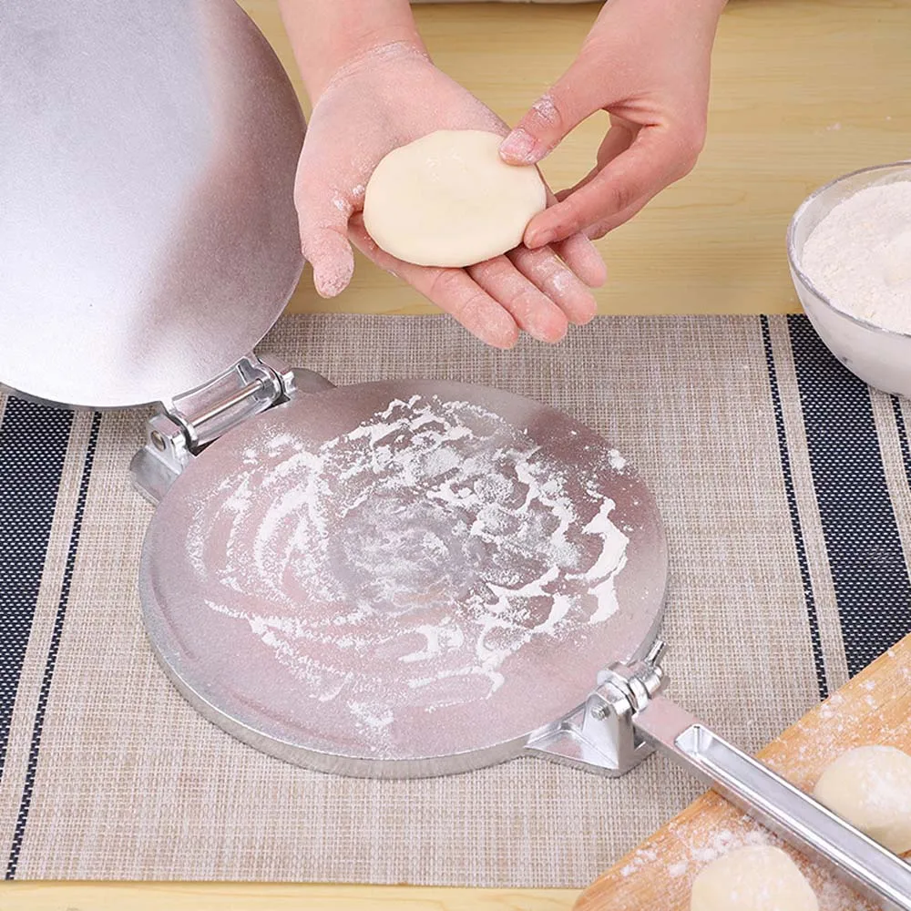 DIY Manual Corn Tortillas Pressing Tools Dumpling Pastry Press Maker Aluminium Alloy Dumpling Skin Maker Tool Kitchen Accessorie dumpling maker tortilla press