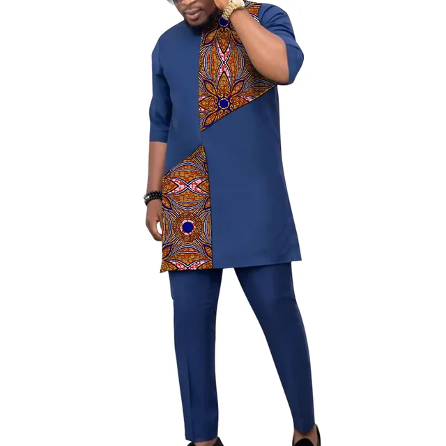 Tolu Half Sleeve Dashiki and Print Outfit - Image 5