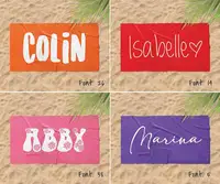 Bold Font Style Personalized Beach Towel Personalized Name Bath Towel Customized Pool Towel With Name 3