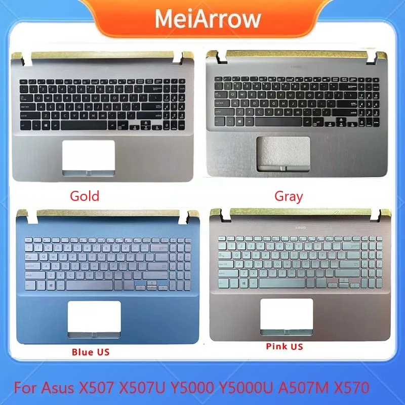 

MEIARROW New/org ASUS Y5000 Y5000U Y5000UB X507 A570 X570 Palmrest US keyboard upper cover C shell