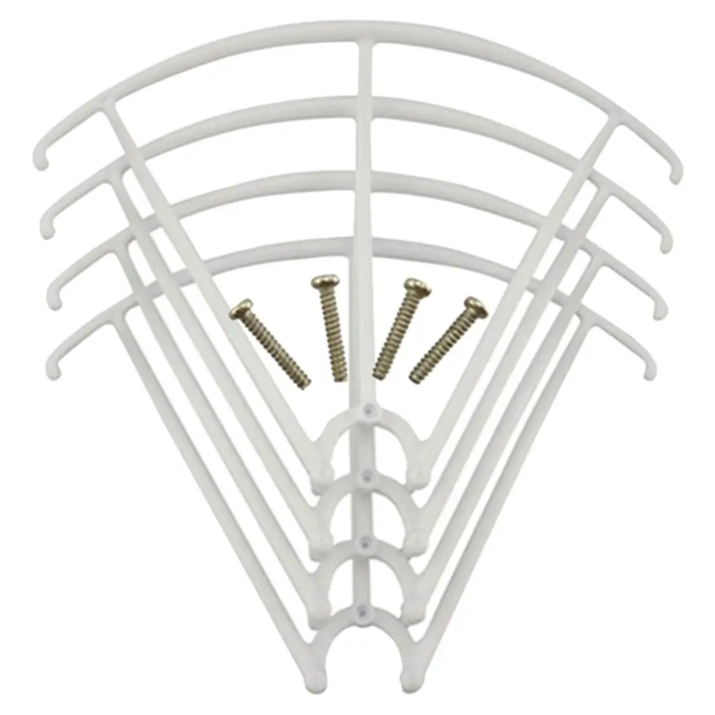 Lot de 4 protections d'hélices pour drone Syma X5, détail du plastique robuste.