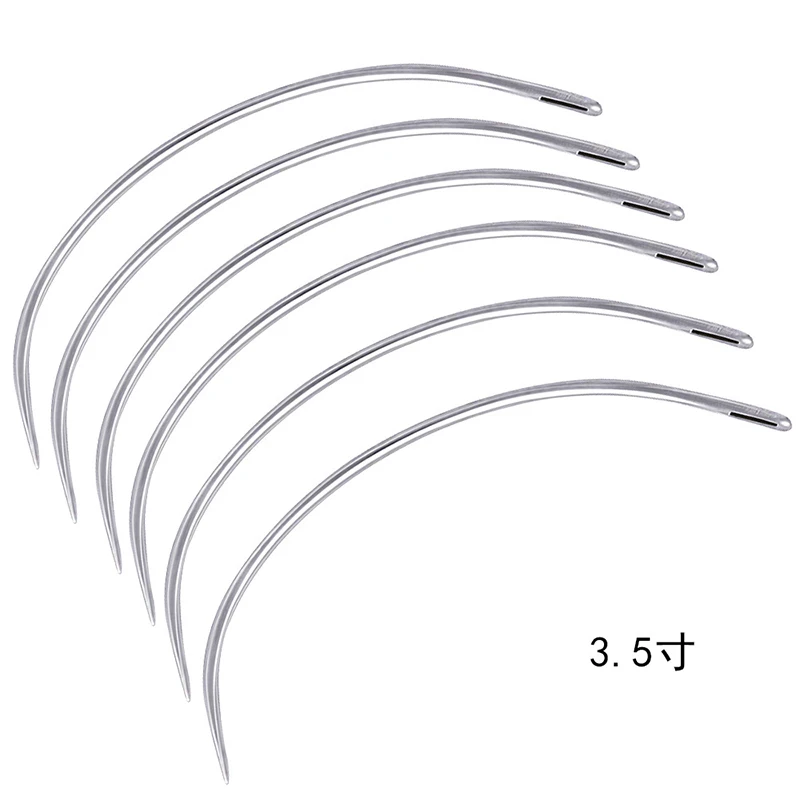20Pcs/Lot Stainless Steel Bent Curved Needle For DIY Leather Hand Sewing leather sewing needles sewing needles