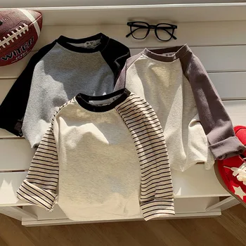 Kids Striped Long Sleeve Tee 1