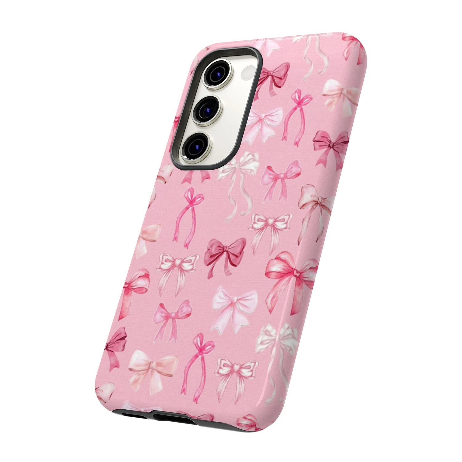 Charming Pink Bow Accent Phone Case