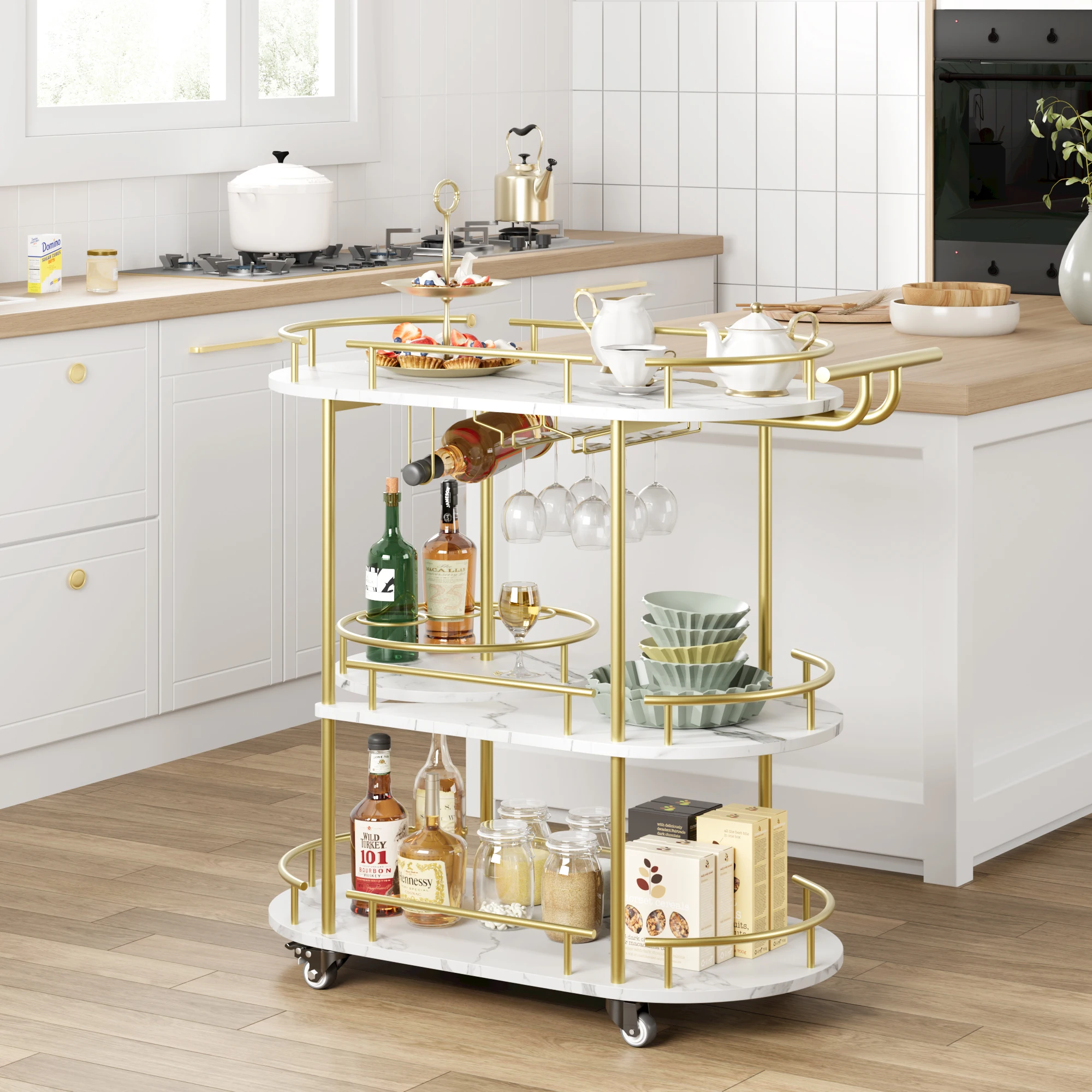 Twister Gold Bar Cart image 2