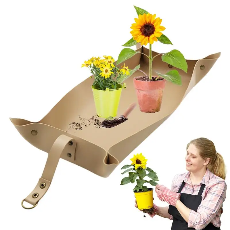 Plant Repotting Pad Waterproof Flower Transplanting Pot Pad Foldable Garden Working Mat Balcony Succulents Planting Mat Planting Mat