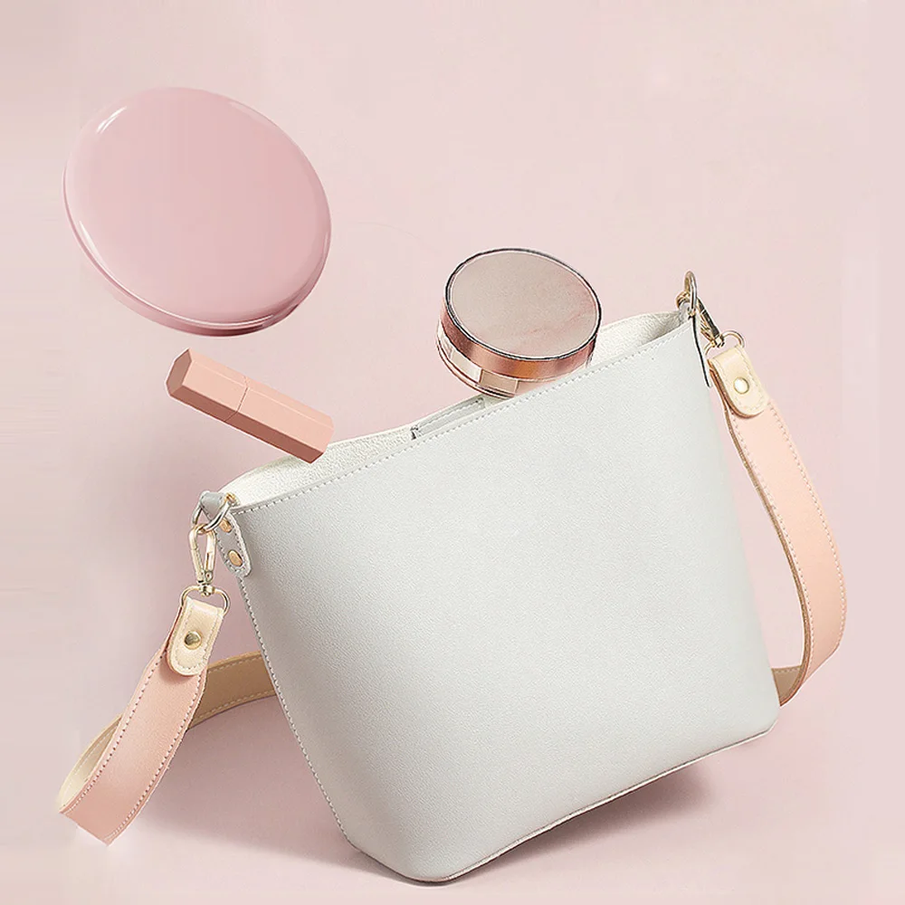 Miroir De Voyage à LED Compact Rechargeable Éclairage De Maquillage Pliable Miroir Blanc 97401914