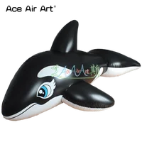 2022 Inflatable Black Whale Inflatable Sea Animals With Blower For Advertising/ Party/ Aquarium Decoration Made In China 1