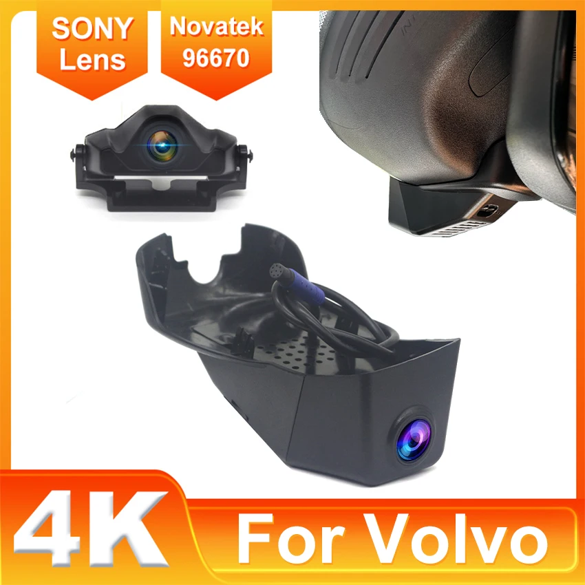 

Автомобильный видеорегистратор с поддержкой Plug and Play, 4K 2160P, Wi-Fi, видеорегистратор, оригинальный для Volvo S90 V90 XC60 2017 2018 2019 2020 2021