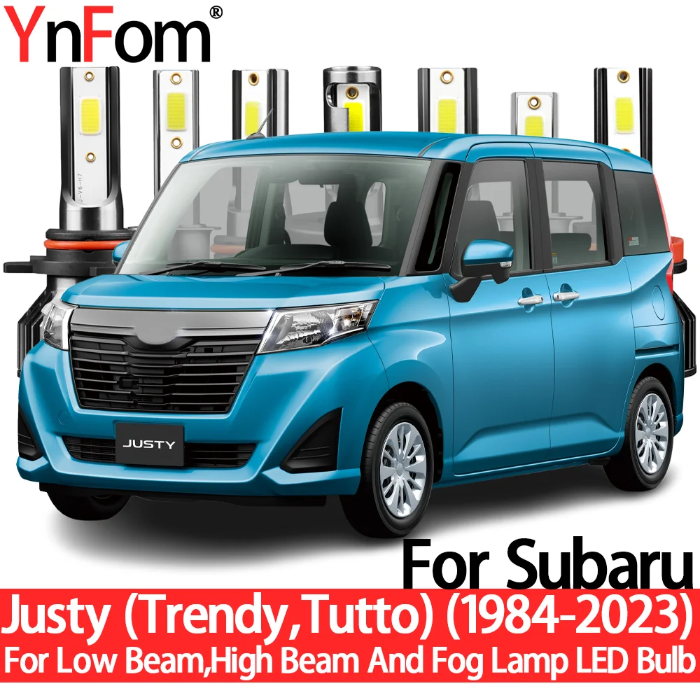

YnFom For Subaru Justy (Trendy,Tutto) 1984-2023 Special LED Headlight Bulbs Kit For Low Beam,High Beam,Fog Lamp,Car Accessories