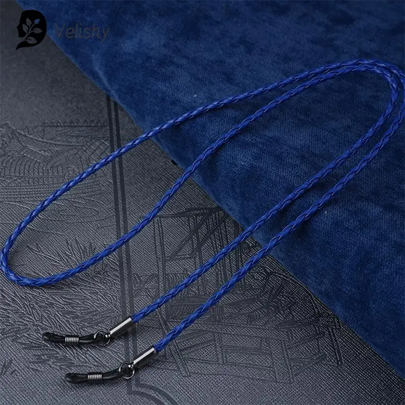 Glasses Straps Thick Twist Sunglasses Leather Rope Chain Eyewear Braided Lanyard Strap Outdoor Sports Non-slip