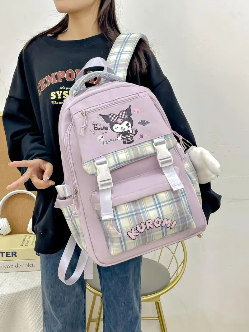 

Sanrio Backpack Hellokitty Backpack Kuromi Kawaii Anime Student Backpack My Melody Cartoon Large Capacity Bag Christmas Gift