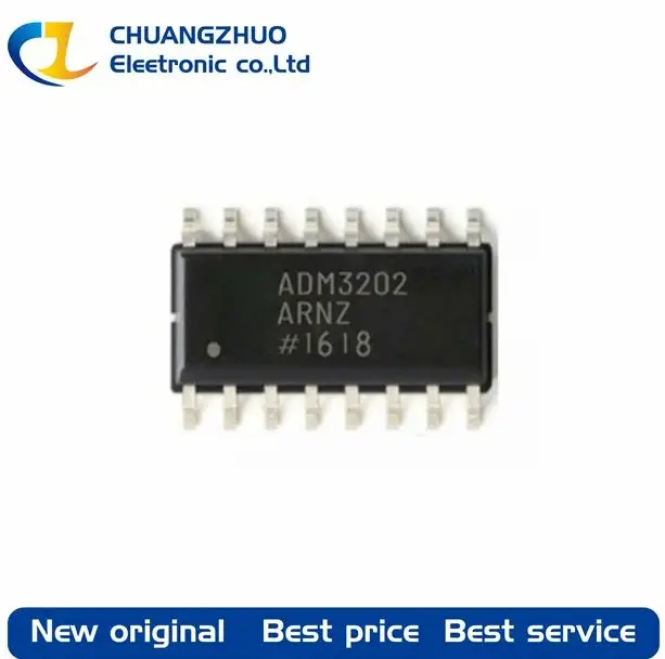 

10Pcs/Lot New original ADM3202ARNZ-REEL7 ADM3202ARNZ ADM3202 460Kbps transceiver 2/2 SOIC-16 RS232 ICs