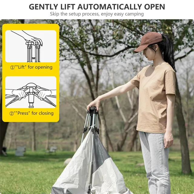 야외 활동을 위한 안전하고 편리한 BISINNA 자동 텐트