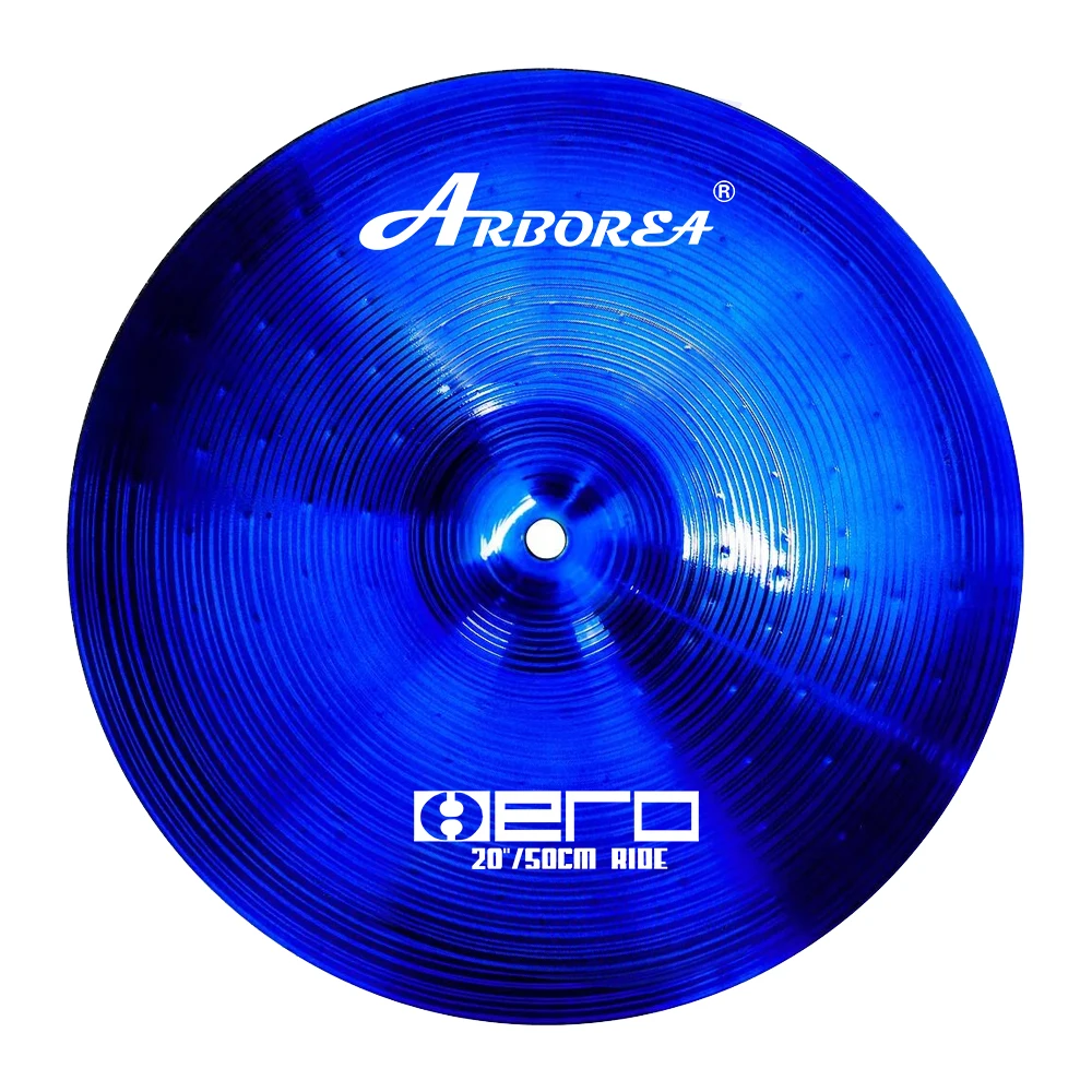 Blue Alloy Cymbal Set 10''splash + 14''hihat + 16''crash + 16''ozone + 18''china + 20''ride + Bag Arborea Factory