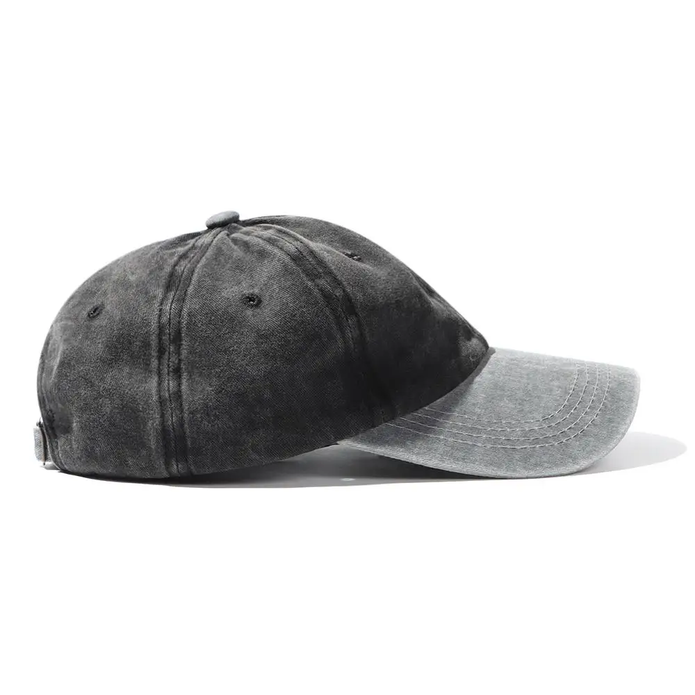 Baseball Hat Distressed Faded WASHED DENIM Vintage Men Women Trucker Caps