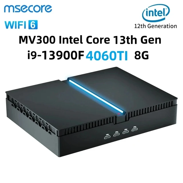 Msecore 미니 게이밍 PC 코어, RTX4060Ti 데스크탑 컴퓨터, 13 세대 I9-13900F10 코어, 64G DDR5 RAM, 2T PCIE 4.0 SSD, WiFi 6E BT5.3 Msecore 미니 게이밍 PC 코어, RTX4060Ti 데스크탑 컴퓨터, 13 세대 I9-13900F10 코어, 64G DDR5 RAM, 2T PCIE 4.0 SSD, WiFi 6E BT5.3