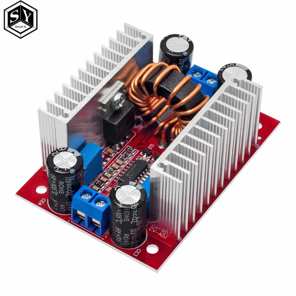 DC 400W 15A Step-up Boost Converter Constant Current Power Supply LED Driver  8.5-50V to 10-60V Voltage Charger Step Up Module