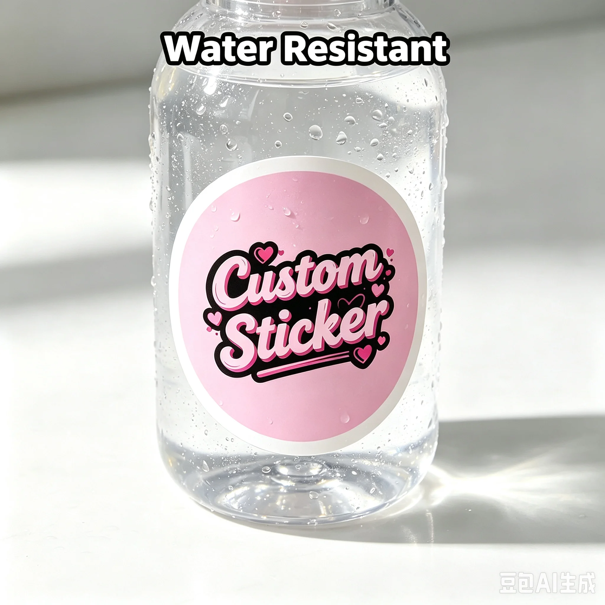 Personalizable Waterproof Round Stickers with Logo for Any Occasion, Self-Adhesive Labels