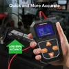 KONNWEI KW218 Car Motorcycle Battery Tester 12V 6V Battery System Analyzer 2000CCA Charging Cranking Test Tools for the Car 5