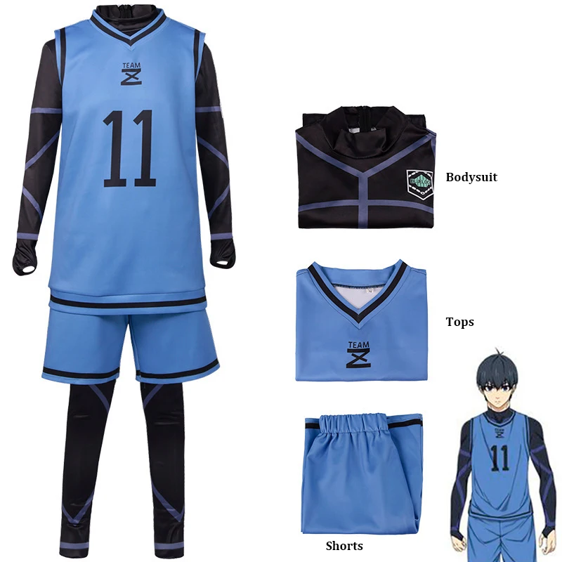 Blue Lock Anime Cosplay Costume Wig Bachira Chigiri Isagi Nagi Rin Kunigami  White Red Football Club Uniform Rose Net Sythetic - Cosplay Costumes -  AliExpress