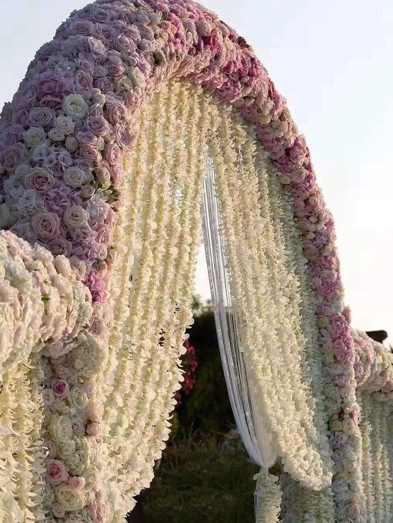 100 cm Seide Künstliche Sakura Rebe Hochzeit Garten Bogen Rattan Girlande Hof Valentinstag Romantische Wohnkultur Diy Geschenk Box – Detail 4