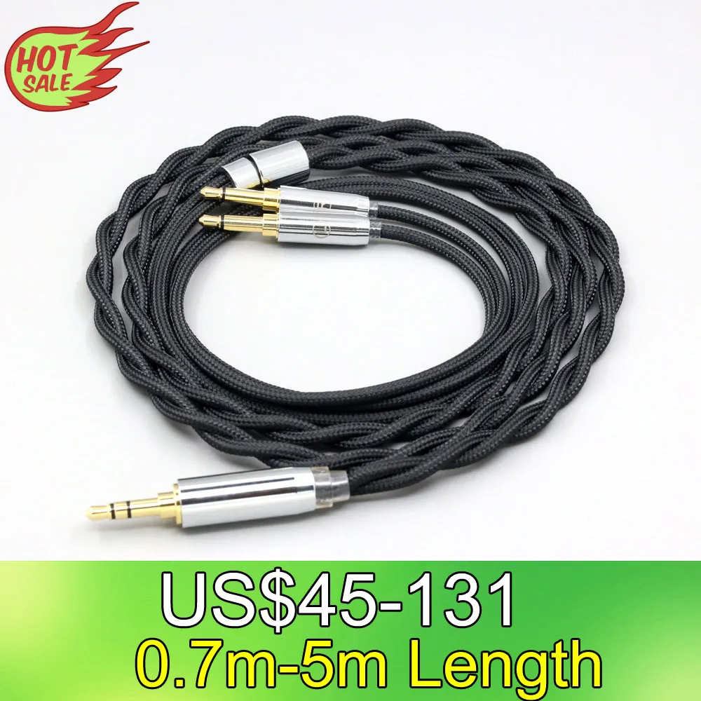 

LN008293 Nylon 99% Pure Silver Palladium Graphene Gold Shield Cable For ONKYO SN-1 JVC HA-SW01 HA-SW02 McIntosh Labs MHP1000