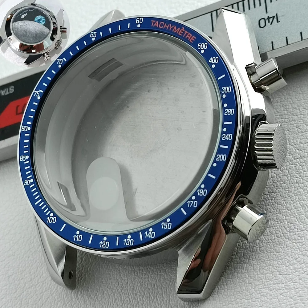 39.7 ミリメートル VK63 VK64 ケースシルバーブラック時計ケース